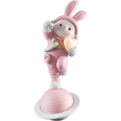 爱心兔子摆件客厅家居装饰品