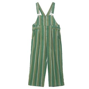 谜底背带裤女士年夏季新品复古文艺风宽松直筒长裤242MK0618