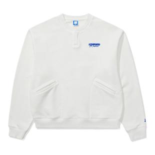 UNDEFEATEDX XUPERMAN联名五条杠中性亨利领口袋卫衣