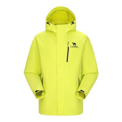 骆驼女装亮色硬壳冲锋衣2025春季新款透气防风防水夹克休闲外套男
