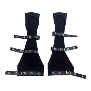 Y2K辣妹亚比机能风小众设计ins朋克个性表演跳舞KPOP手套半指袖套