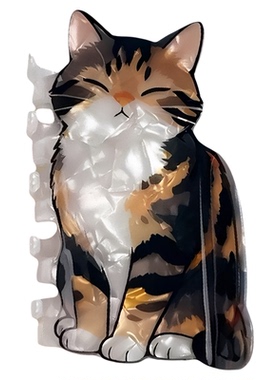 韩版可爱猫咪头发抓夹女生鲨鱼夹