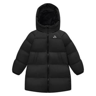 伯希和户外800蓬长款羽绒服儿童男2025新款女保暖防风鹅绒服外套