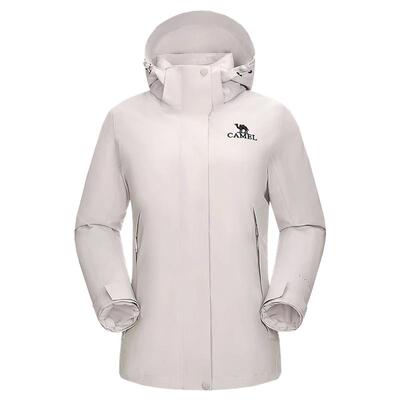 骆驼户外大鹅冲锋衣女鹅绒内胆三合一羽绒服外套男极寒系列登山服