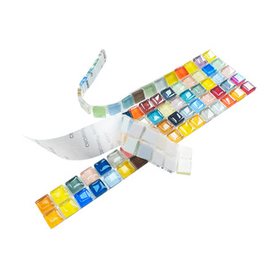 自粘背胶马赛克水晶玻璃镜面手工diy瓷砖儿童材料彩色胶带贴片粒