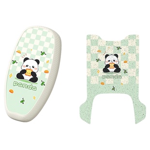 适用爱玛喜爱pro脚垫电瓶车坐垫套防水脚踏垫座套电动车装饰配件