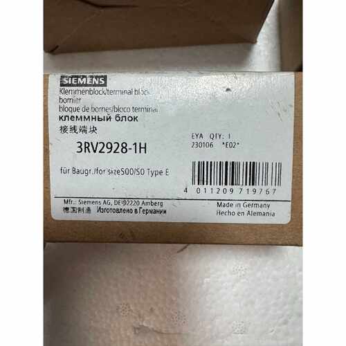 全新原装西门子接线端块3RV29281H德国制造原包