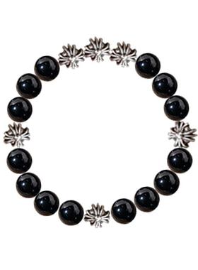 天然水晶玛瑙松石藏银权志龙同款