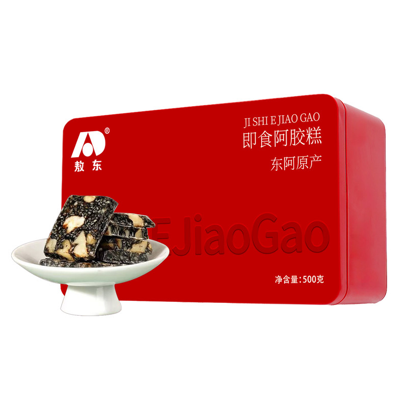 【送礼推荐】敖东东阿即食阿胶糕500g礼盒走亲访友长辈滋补气送血