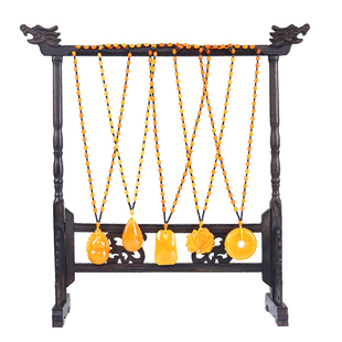 鸡翅木家用挂佛珠文玩项链架收纳手串架陈列毛笔架吊坠饰品展示架