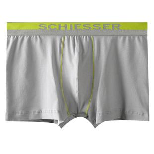 2条装 德国舒雅内裤男士中腰全纯棉短裤混色舒美棉平角裤内裤底裤