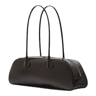 fottsfotts腋下包韩国小众高级感ounk同款红色牛皮复古单肩法棍包