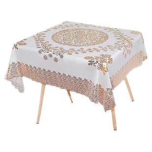 正方形桌布防水防油免洗麻将桌八仙桌四方桌小饭桌垫塑料餐布台布