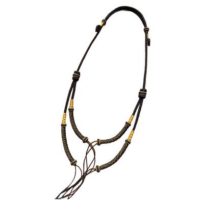 双吊坠横穿天珠锁骨链