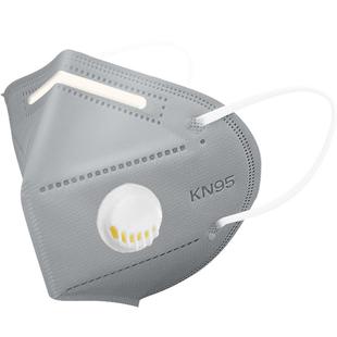 kn95防尘口罩防工业粉尘正品带呼吸阀防甲醛电焊工打磨专用雾霾