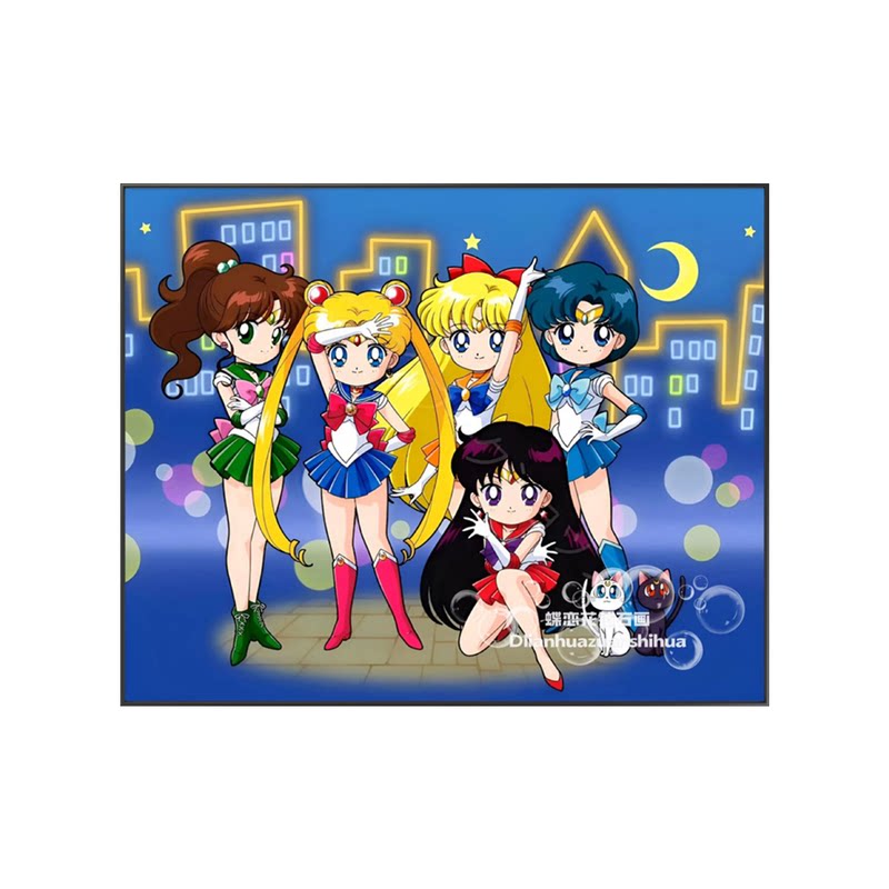 美少女战士钻石画方钻十字绣新款