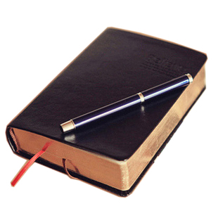 超厚金边本子皮质加厚记事本复古笔记本文具商务会议记录本手绘本