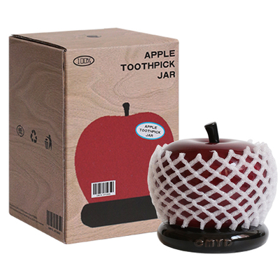 陶瓷牙签盒苹果造型牙签罐礼物