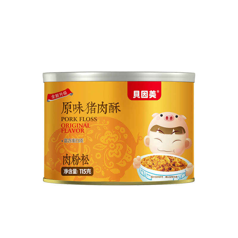 贝因美原味胡萝卜猪肉酥儿童