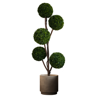 球型仿真绿植假树室内客厅仿生植物米仔兰落地盆栽树球装饰摆件