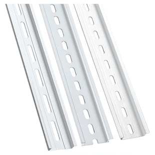 国标C45铝导轨U型1.0厚TH35-7.5MM 1米长电气安装DIN导轨切散包邮