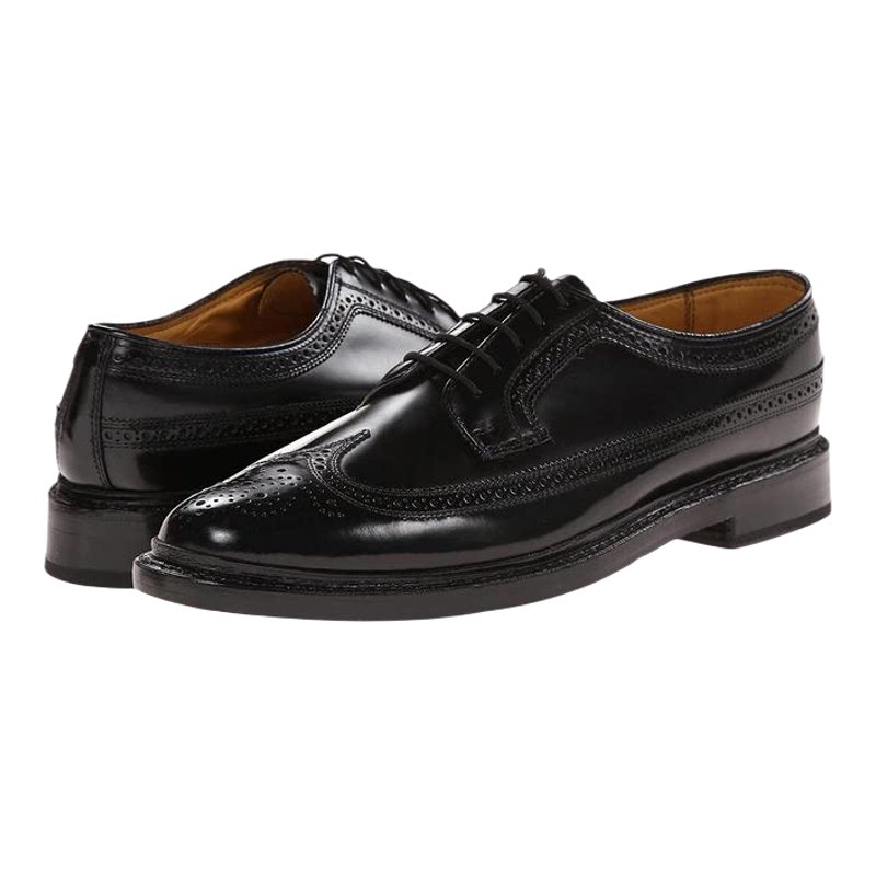 海外代购Florsheim男士单鞋舒适透气耐穿耐磨布洛克系带商务通勤