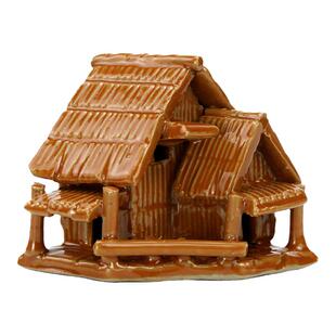 盆景装饰品小摆件陶瓷房屋花盆摆件假山盆景摆件吸水石小摆件造景