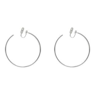 赵露思同款极简大圆圈耳夹女无耳洞素圈气质耳环个性可转动耳饰品