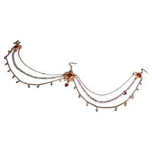 格格间原创设计【漠谣歌】流苏宝石发冠异域西域公主额冠额链配饰