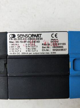 议价全新正品 SENSOPART FA 46-305-CC-SOOCSES6 实物拍摄 现货无
