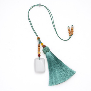 无事牌金丝玉汽车挂件出入平安男女款礼物高档后视镜内饰汽车挂饰