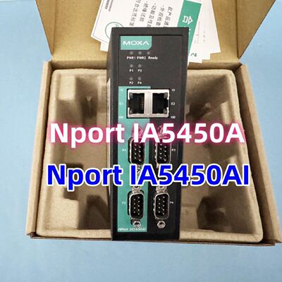 议价NPORT IA5450AI原装 MOXA NPORT IA5450A 串口联网服务器