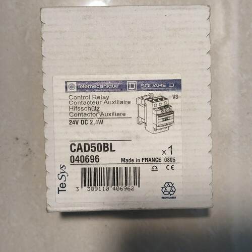 CAD50BL 控制继电器 24V DC 2.4W 工业自动化工控配件议价维修