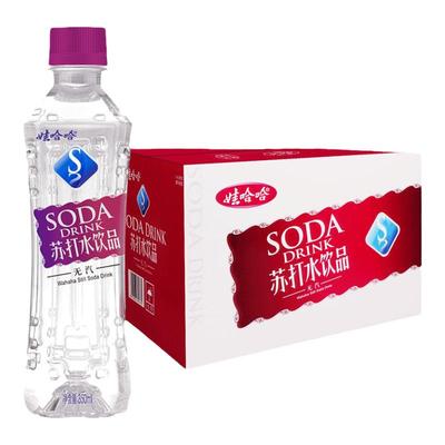 娃哈哈无汽苏打水350ml*12瓶无糖弱碱性哇哈哈饮用水饮料整箱
