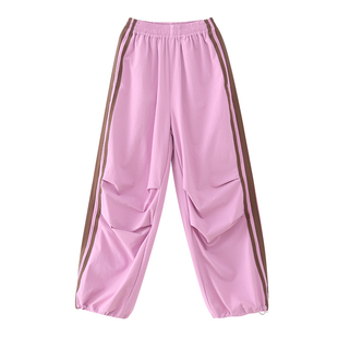 女童休闲裤2025夏装新款女大童初中生休闲速干裤儿童学生薄款长裤