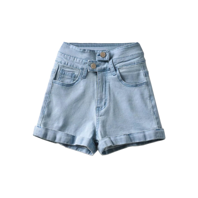 2021夏季牛仔短裤高腰弹力热裤