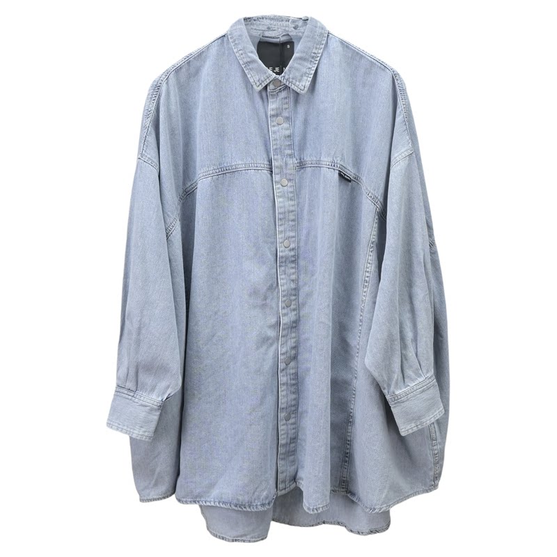ABLE,JEANS牛仔衬衫翻领大廓形