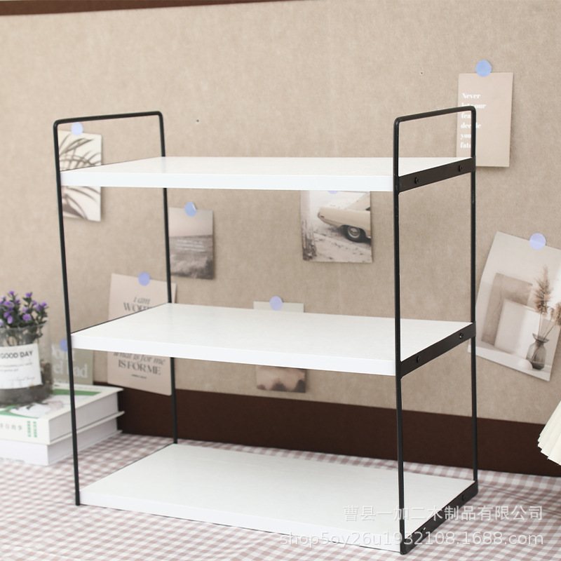 分层置物架多层收纳宿舍整理盒隔板储物置书架厨房物橱柜桌上调料