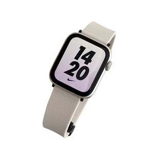 CLOUDHIS夏天新款荔枝纹硅胶磁吸iwatch表带适用苹果手表applewatch爆款运动春日S10高级感se男女9腕带ultra