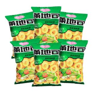 满地可蔬菜鸡味圈75g708090后怀旧儿时零食零食休闲家庭膨化食品