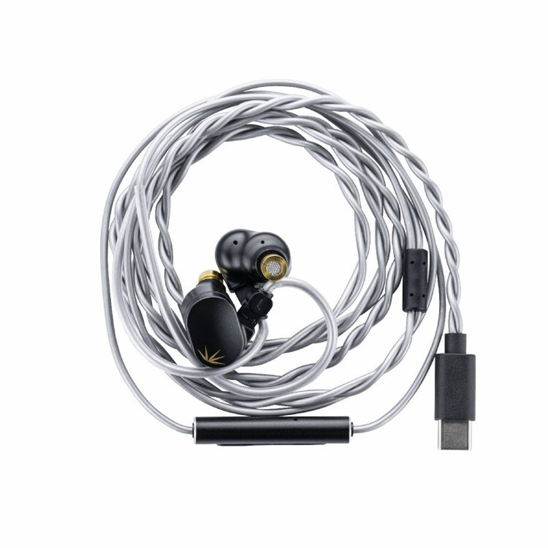 水月雨竹2 DSP解码可换线HiFi带麦可调音TypeC有线耳机