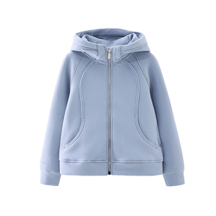 半度闲男童外套加绒冬装2025新款加厚保暖上衣冬季男大童连帽衣服