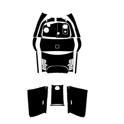 九号E300P储物盒脚踏装甲贴