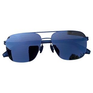 马登无螺丝新款方框太阳镜男轻薄不夹脸高清尼龙墨镜开车偏光眼镜