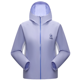 熊猫户外连帽冲锋衣2026春夏新款轻量防泼水防风骑行徒步短款外套