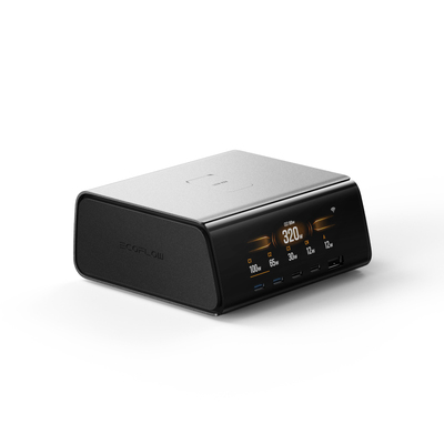 正浩320W氮化镓桌面充电站多设备