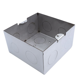 304不锈钢地插座底盒防水暗装加厚暗盒通用201不锈钢预埋接线盒