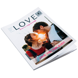 情侣恋爱情纪念册杂志相册制作照片书定制生日礼物聊天记录打印刷