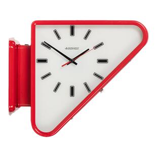 稻谷藏库BONOX 金属双面三角挂钟 墙面静音钟表 简约墙面装饰