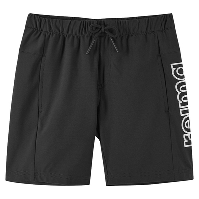 remia男孩儿童短裤休闲黑色速干